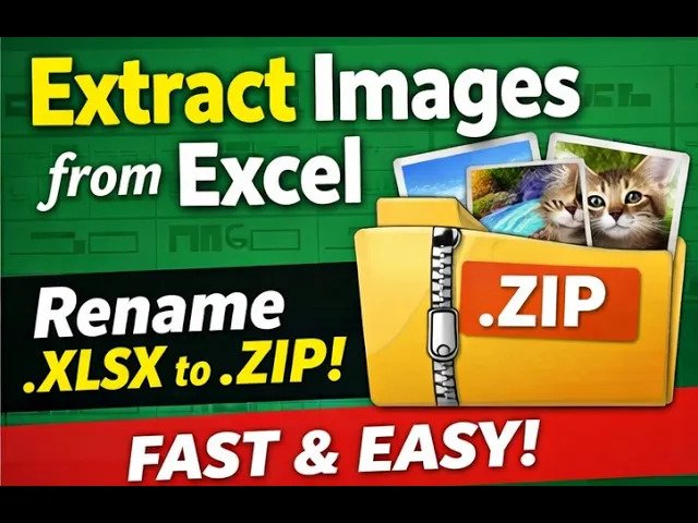 How to Extract All Embedded Images from Excel (Fast & Lossless)