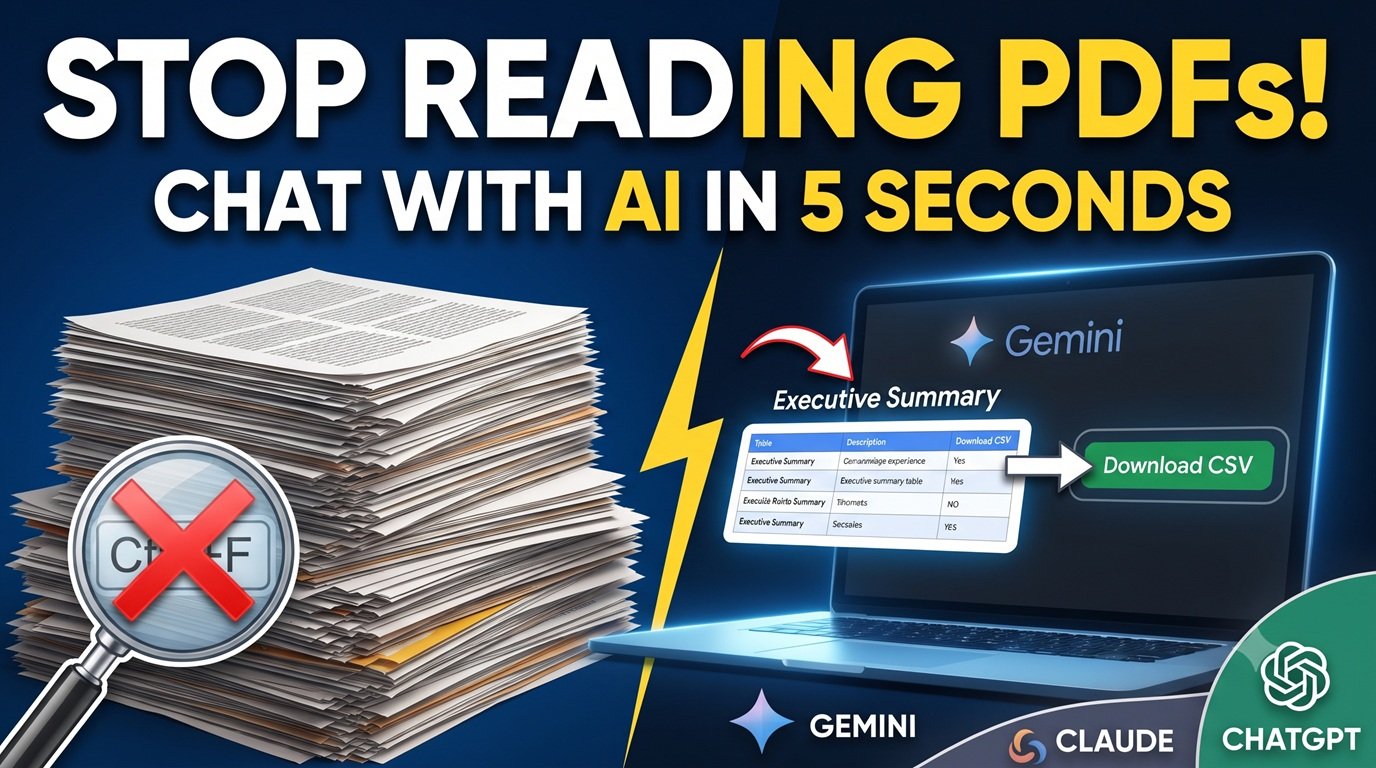 How to Talk to Any PDF Using AI: The Ultimate 30-Minute Masterclass
